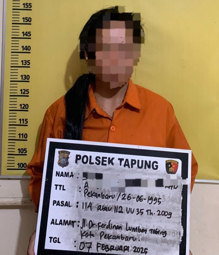Polisi Tangkap Pengedar Sabu di Petapahan Jaya, 4,86 Gram Barang Bukti Diamankan