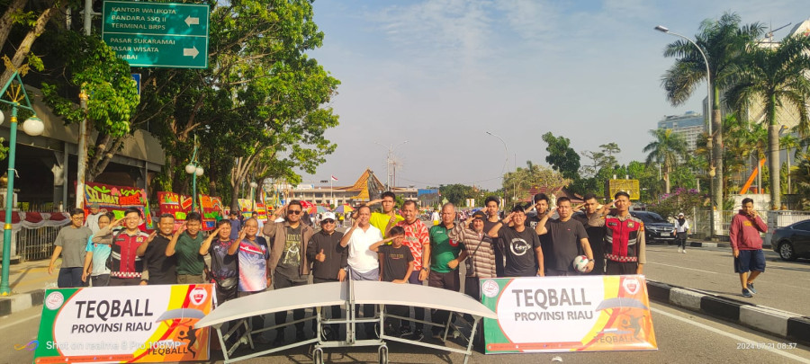 Cabor Baru KONI Riau, POTSI Mulai Perkenalkan Olahraga Teqball ke Masyarakat