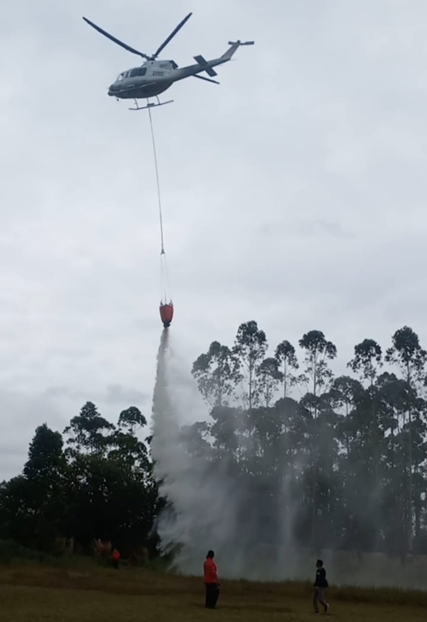 BPBD Riau Usulkan Bantuan 10 Unit Helikopter Water Bombing pada BNPB