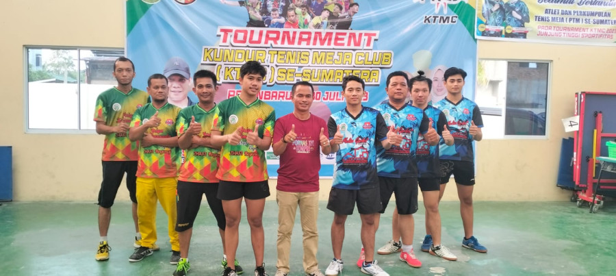 Klub Tenis Meja Unggas Juara Umum di Kejuaraan Antar Klub se-Sumatera