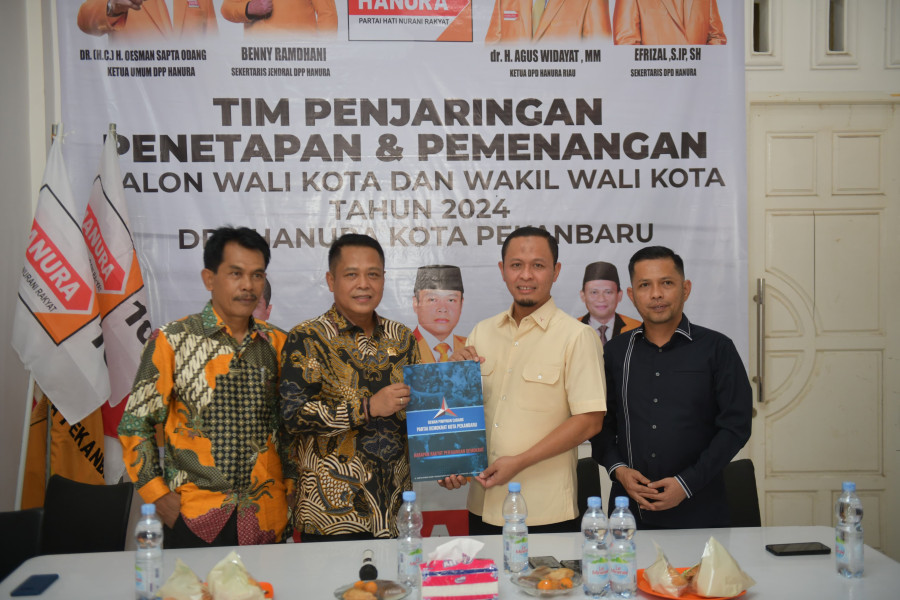 Partai Hanura Siap Dukung Agung Nugroho di Pilwako Pekanbaru