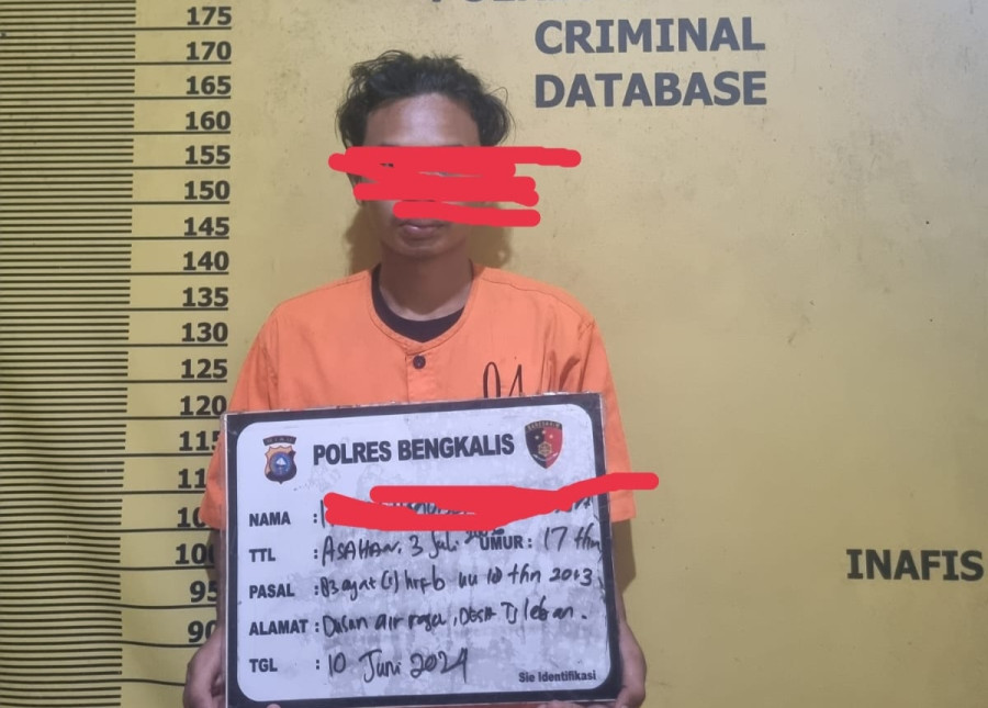 Tersandung Kasus Ilegal Logging, Pelajar 17 Tahun Ditangkap Polres Bengkalis