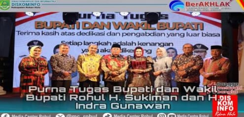 Purna Tugas Bupati Rokan Hulu Sukiman Sampaikan Salam Perpisahan