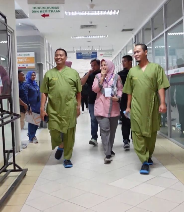 Bapaslon AMAn Jalani Tes Kesehatan Perdana di RSUD Arifin Achmad