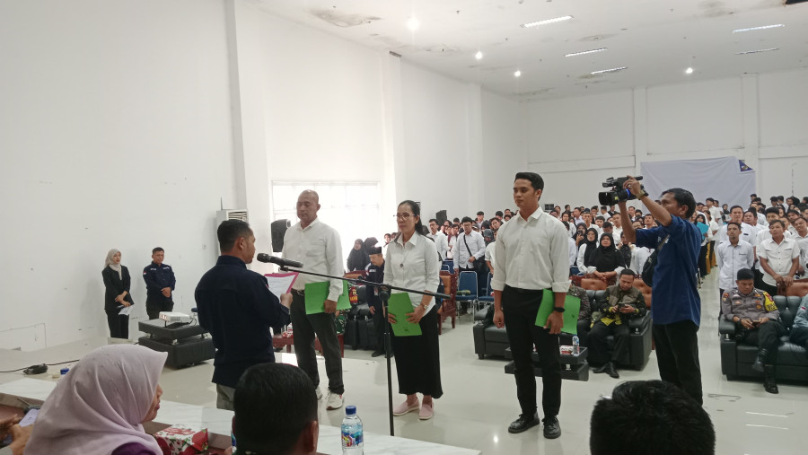 PPK Binawidya Lantik 672 Petugas KPPS Pilkada Serentak 2024