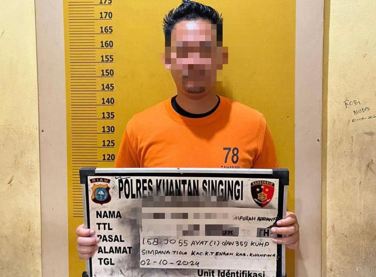 Polres Kuansing Tetapkan Tersangka Tewasnya Pekerja PETI di Teluk Kuantan