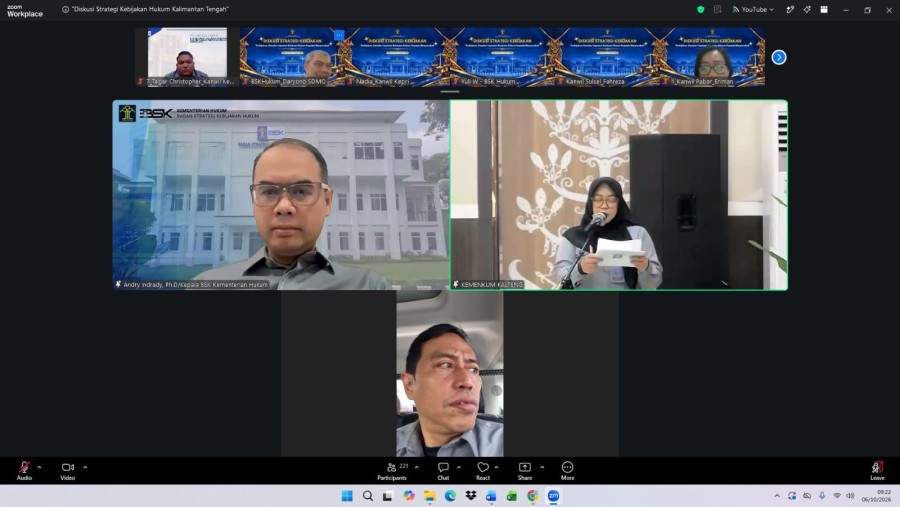 Kemenkum Riau Ikuti Evaluasi Standar Layanan Bantuan Hukum