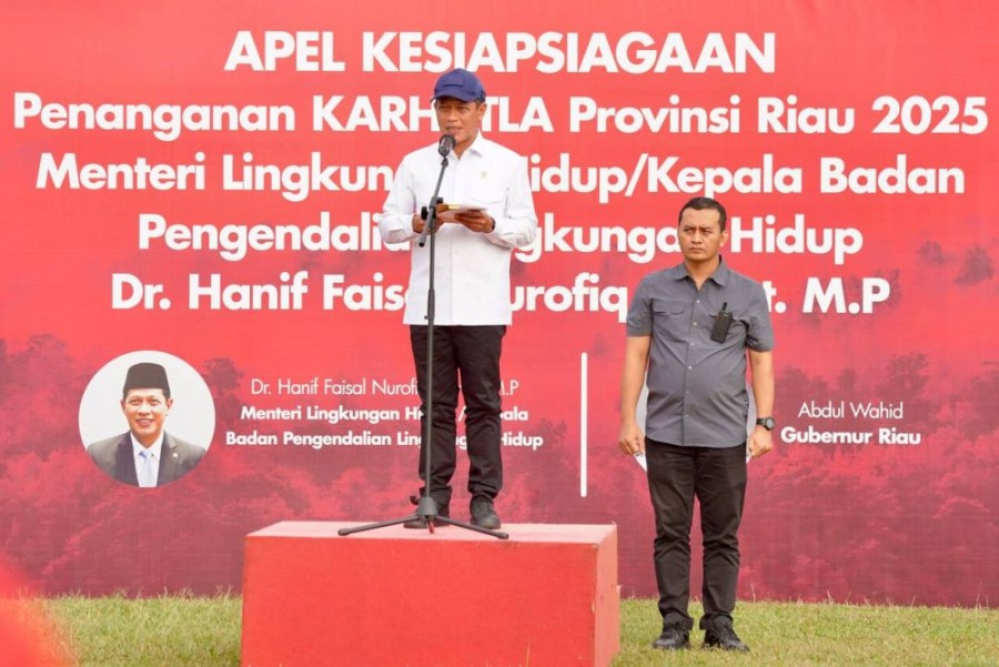 Asap Masih Mengepul, Menteri LHK: Karhutla Riau Harus Dilawan dengan Kolaborasi Total