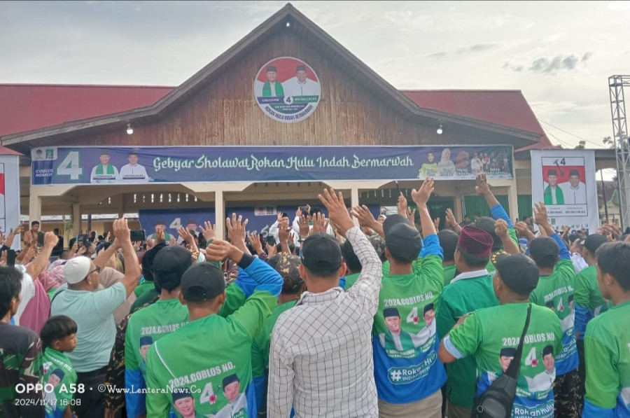 Ribuan Warga Ujung Batu Hadiri Kampanye Cabup Rohul Indra Gunawan