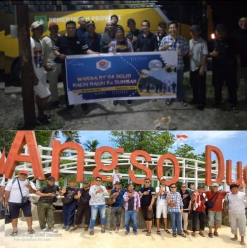 Pererat Silaturahmi, Ketua RT 04 Pematang Kapau, Kulim Ajak Warganya Wisata ke Sumbar