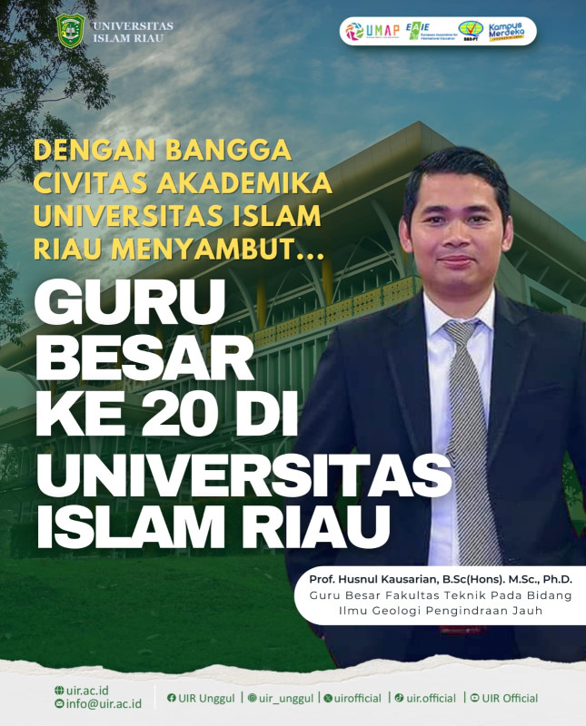 Prof. Husnul Kausarian, Guru Besar Termuda di Indonesia dari UIR