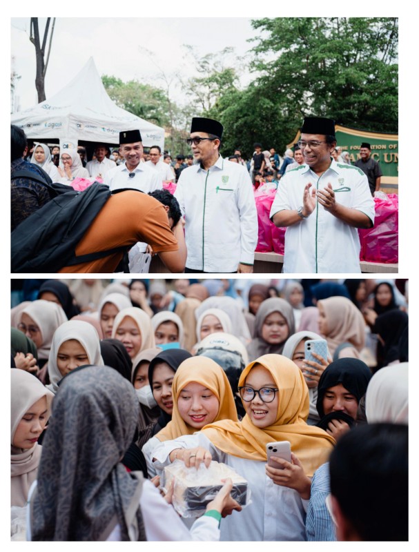 UIR Bagikan 1.100 Paket Berbuka dan Takjil untuk Mahasiswa dan Masyarakat