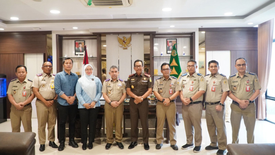Kejati Riau Akmal Abbas Terima Kunjungan Kerja dan Silaturahmi Kepala  BPN Riau