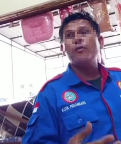 Viral di Pekanbaru, Pria Ngaku Anggota SPSI Ribut dengan Pedagang