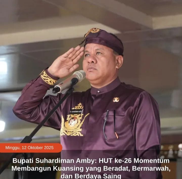 Apel HUT ke-26 Kuansing, Bupati Ajak Warga Teruskan Perjuangan Para Pendiri Daerah