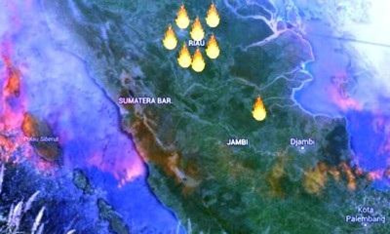 Polda Riau Klaim Temukan 25 Titik Panas Tinggi di Riau, 122 Lainnya Titik Panas Sedang 