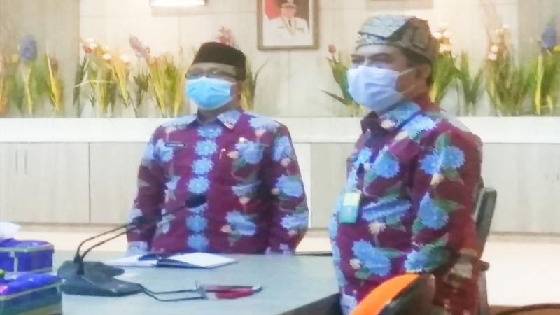 Terapkan Prokes, Sekda Arfan Usman Hadiri Penandatanganan Pedoman ASN Pilkada