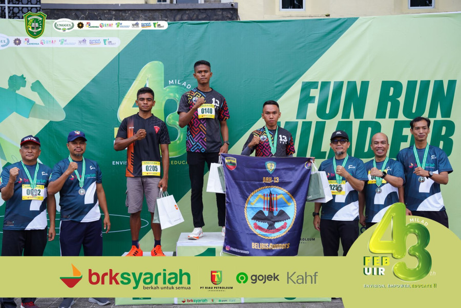 FEB UIR Sukses Gelar Fun Run Milad ke-43, Dekan: Budayakan Hidup Sehat dengan Olahraga
