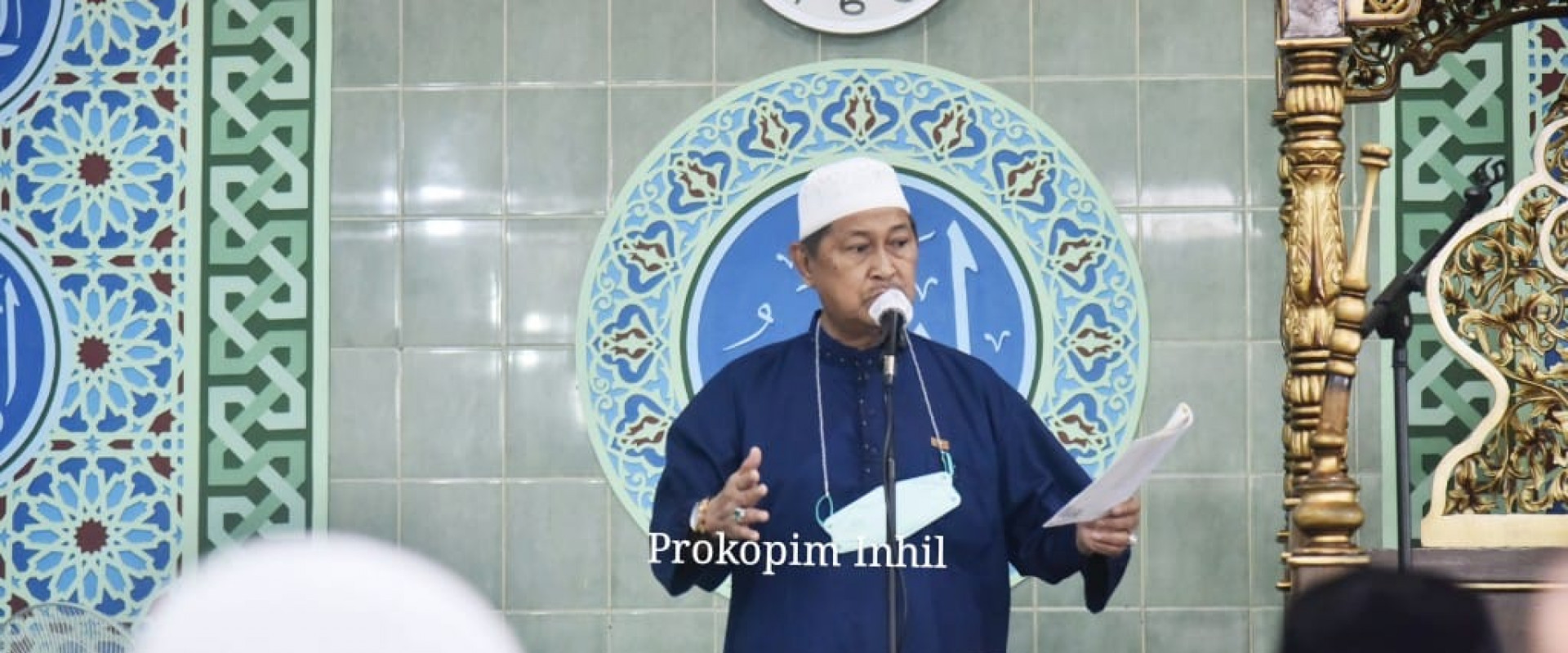 Shalat Id di Mesjid Nurul Hidayah, Wabup Inhil : Semoga Pandemi Segera Berakhir