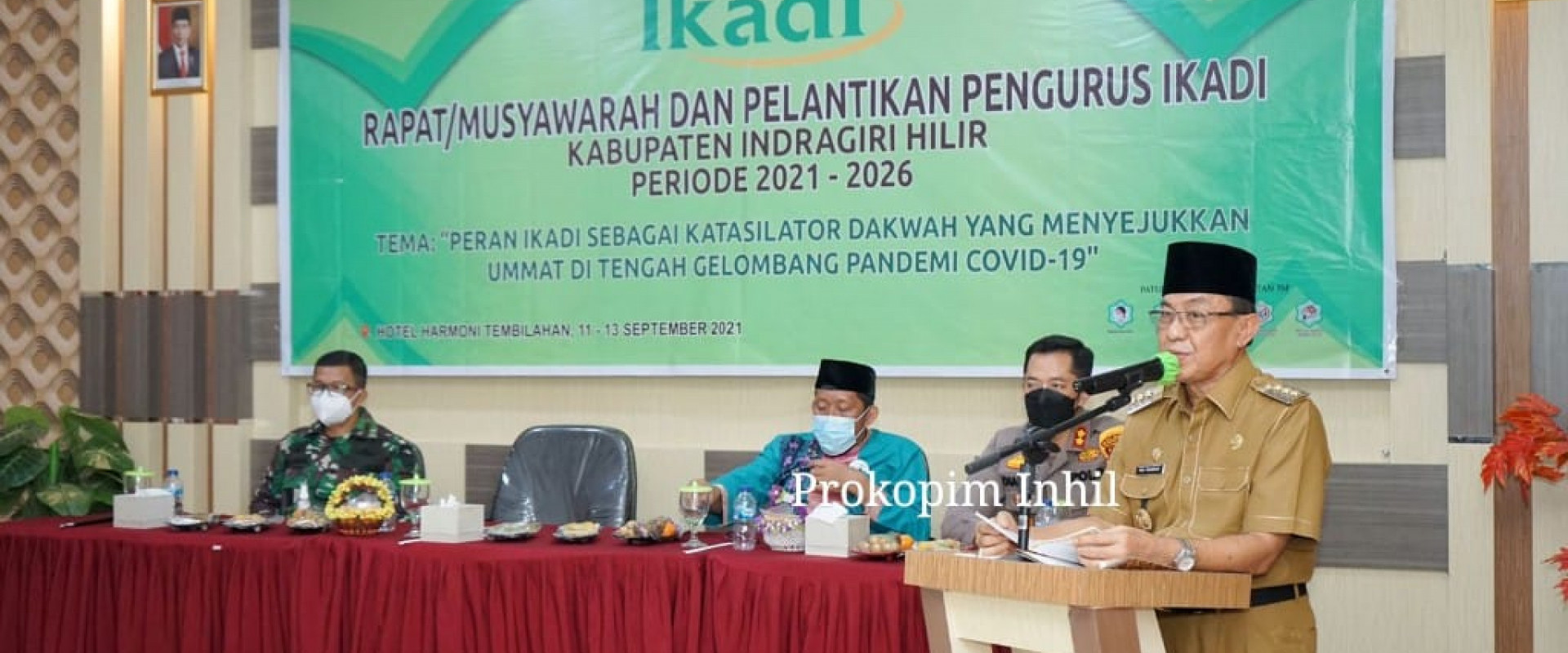 Bupati HM.Wardan Hadiri Pelantikan Pengurus Daerah IKADI Inhil