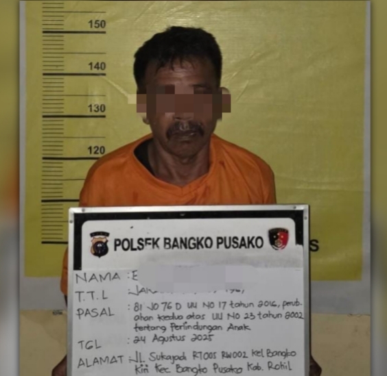 Pria Paruh Baya di Rohil Diduga Setubuhi Remaja hingga Hamil