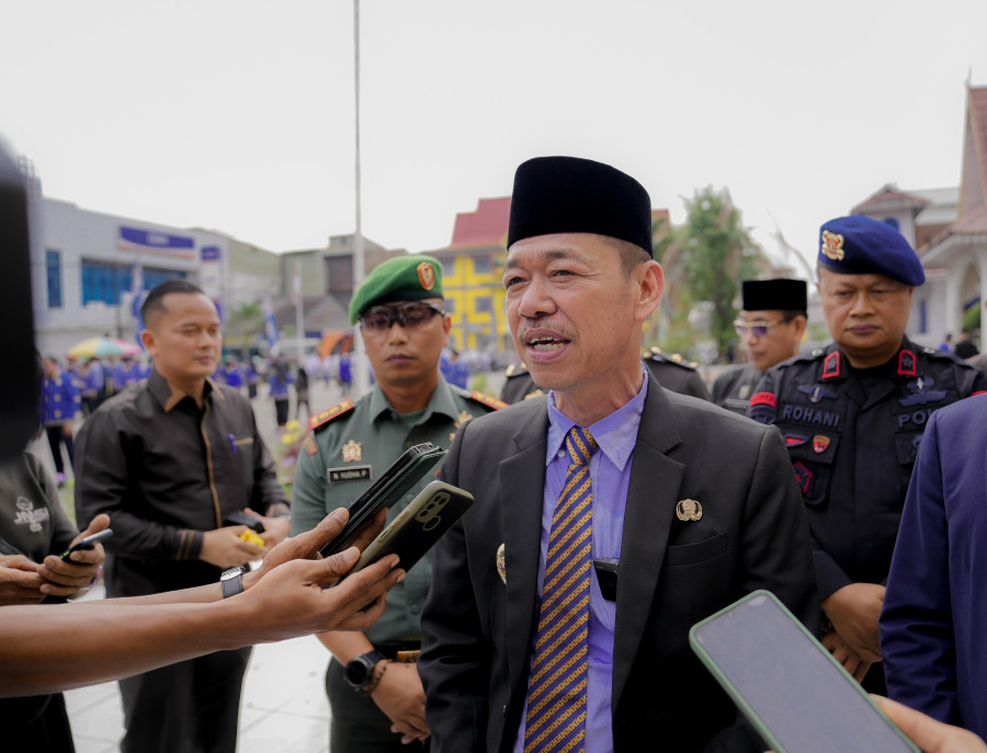 Pimpin Upacara Harkitnas, Ini Pesan Bupati Rohil Afrizal Sintong