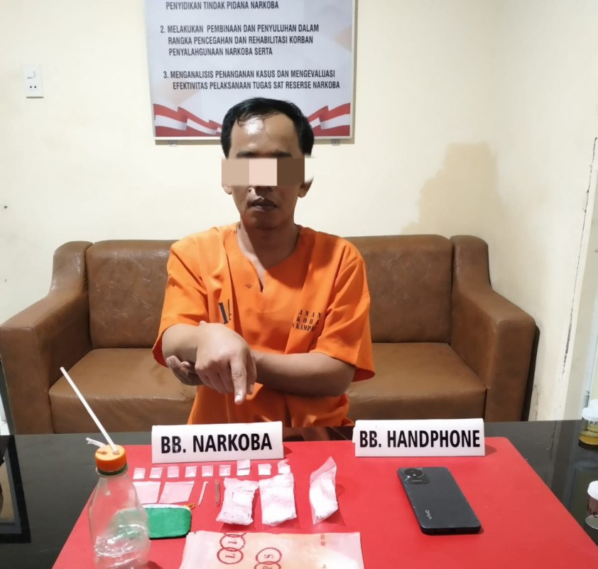 Tangkap Pelaku Narkoba di Desa Sibuak, Polisi Sita 9 Paket Sabu