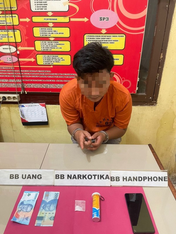 Peredaran Sabu Terungkap, Polisi Tangkap Pengedar di Desa Simalinyang
