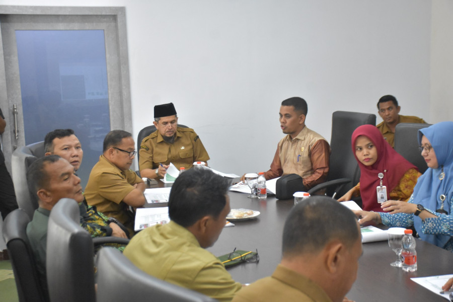 KPU Kampar Gelar Rakor Peluncuran Tahapan Pilkada Serentak 2024