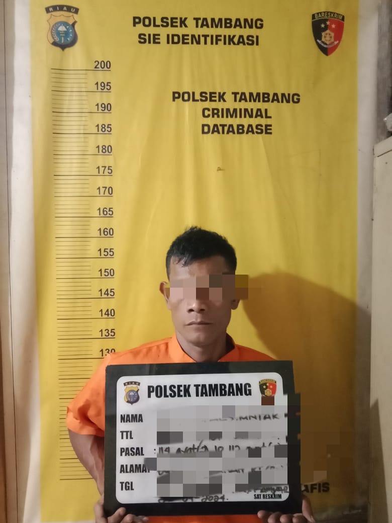 Polsek Tambang Tangkap Pelaku Narkoba, 12,92 Gram Sabu Diamankan