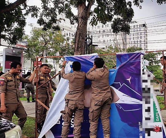 Salahi Aturan, Ribuan APK Caleg di Pekanbaru Terancam Dimusnahkan