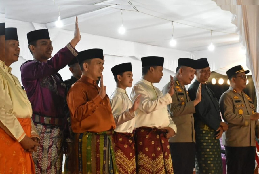 Pengamanan Malam Takbir, Ginda Burnama Ikut Apel Bersama