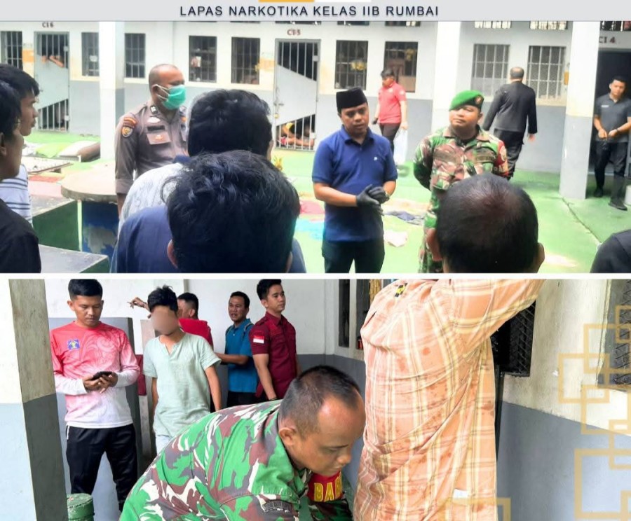 Momen Lebaran Iduladha, Lapas Narkotika Rumbai Gelar Razia Blok Hunian