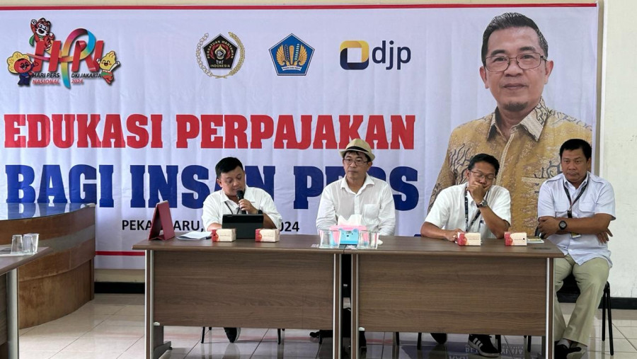 Gandeng Kanwil DJP, PWI Riau Edukasi Wartawan Tentang Perpajakan