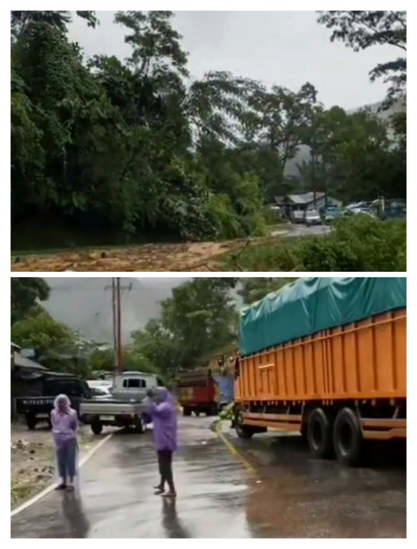 Jalan Riau-Sumbar Putus Total Akibat Longsor