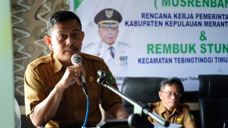 Buka Musrenbang Tebingtinggi Timur, Randolph: Serap Aspirasi Masyarakat Desa