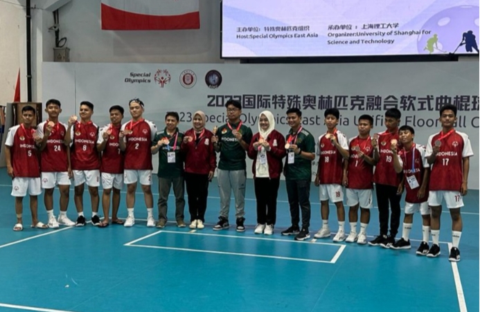 Tim Floorball SOIna Riau Sabet Medali Perunggu pada Kompetisi di Shanghai