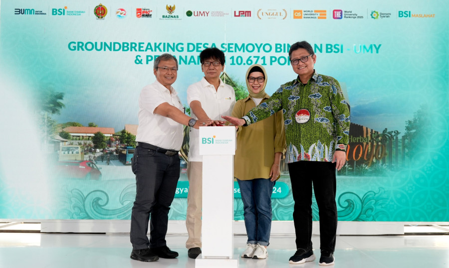 BSI Kembangkan Ekonomi dan Tanam Pohon di Desa Semoyo Yogyakarta