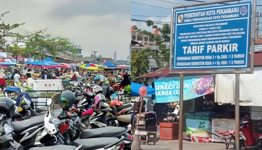 Dishub dan Disperindag Pekanbaru Sepakati Batas Area Parkir Pasar Tradisional