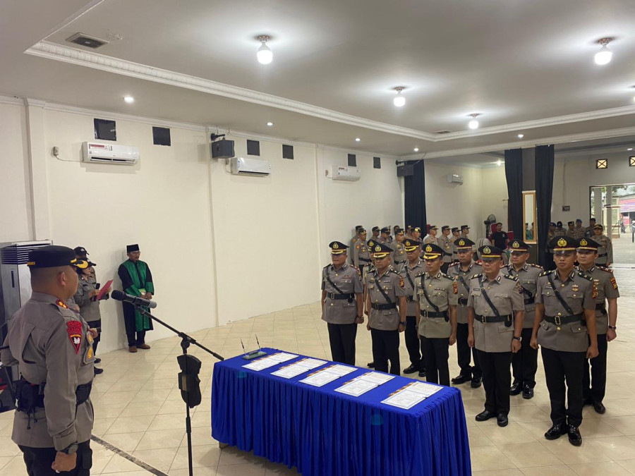 Kapolres Pimpin Sertijab, Wakapolres dan Kabag Ops Pelalawan Diganti