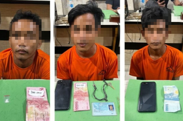 Terciduk Saat Transaksi, 3 Pelaku Narkoba Ditangkap di Pengeran Hidayat