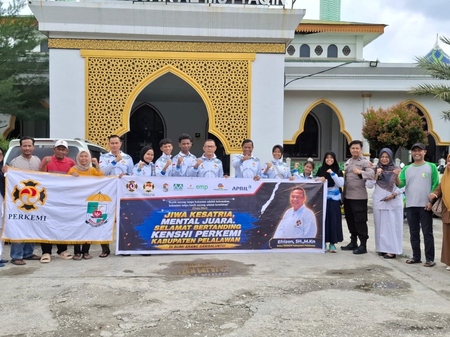 Atlet Kempo Pelalawan Bertolak ke Sumbar, Siap Tampil di Kejurnaswil Perkemi