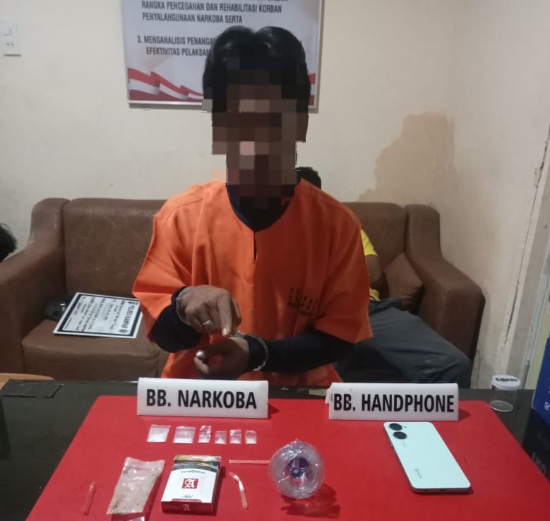 Polres Kampar Bekuk Pengedar Sabu di Kasikan dan Sita 2,28 Gram Sabu
