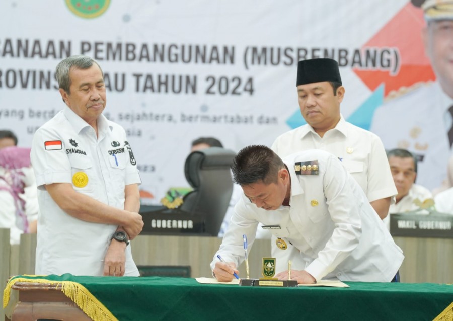 Hadiri Musrenbang RKPD 2024, Bupati Rohil Harap Pembangunan Sampai ke Pelosok Daerah Pesisir