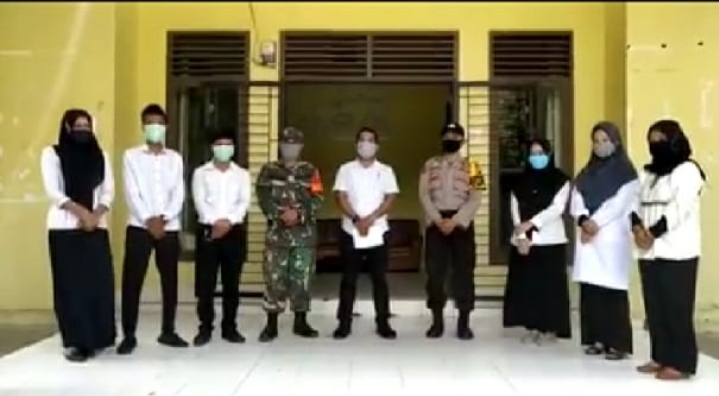 Tiga Pilar Desa Angkasa Lakukan Pencegahan Penyebaran Virus Corona