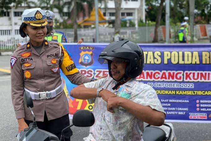Kerahkan 57 Personel, Satlantas Pekanbaru Gelar Operasi Zebra 2023