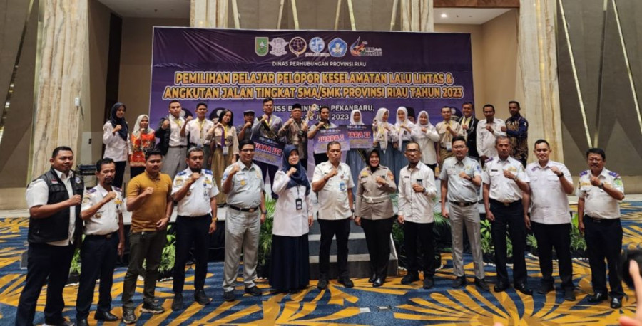 Siswa Bengkalis Juara I Pemilihan Pelajar Pelopor Keselamatan LLAJ