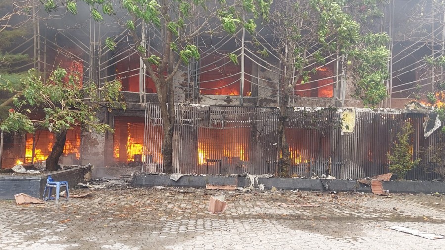 Kebakaran Gedung MPP Diduga Karena Konsleting Listrik di Ruang Sekda