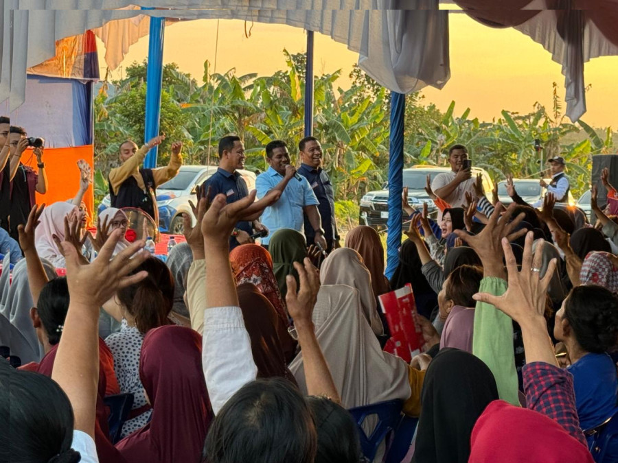 Hadir Kampanye Dialogis AMAn, Suharto Siap Boyong Warga Sri Meranti Rumbai Coblos Nomor 5
