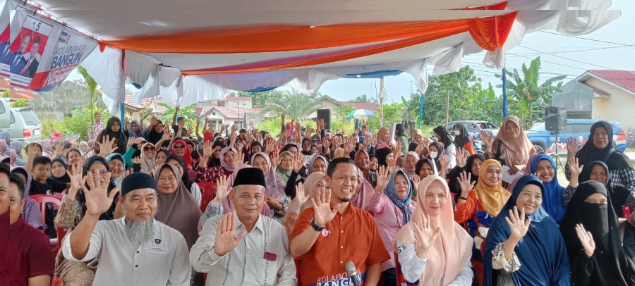 Warga Kelurahan Sri Meranti Siap Antarkan Paslon AMAn Menuju Pekanbaru  1
